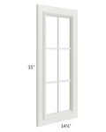 Wellfleet Linen 24x36 Diagonal Corner Mullion Door (cabinet not included) 