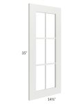 Palisades White 27x36 Diagonal Corner Mullion Door (cabinet not included) - Out of stock through mid April