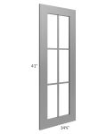 Stratton Dark Grey Shaker 27x42 Diagonal Corner Mullion Door (cabinet not included) - Out of stock through mid April