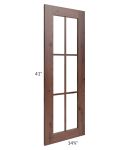 Farmhouse Walnut Shaker 27x42 Diagonal Corner Mullion Door (cabinet not included) - Out of stock through mid April