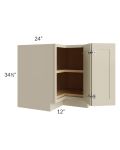Stratton Khaki Shaker 36" Lazy Susan Base Cabinet 