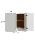 Palisades White 36" Lazy Susan Base Cabinet 