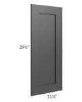 Midtown Black Shaker 12x30 Decorative Door