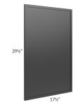 Vienna Black 18x30 Decorative Door