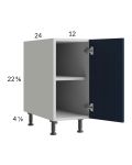 Harbor Navy 12" Full Height Door Desk Base Cabinet