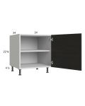 Euro Cafe 24" Full Height Door Desk Base Cabinet with 1 door