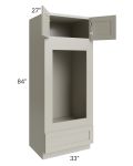 Kingston Pearl Grey Shaker 33x84x27 Oven Cabinet
