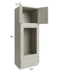 Kingston Pearl Grey Shaker 33x96x27 Oven Cabinet