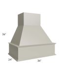 Kingston Pearl Grey Shaker 36" Wood Hood