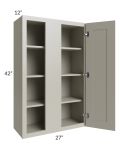 Kingston Pearl Grey Shaker 27x42 Wall Blind Cabinet