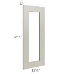 Kingston Pearl Grey Shaker 12x30 Glass Door Only