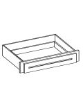 Lakewood White 30" Desk Knee Drawer (trimmable)