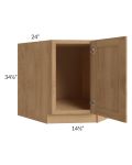 Midtown Timber Shaker 36" Full Height Door Diagonal Corner Sink Base
