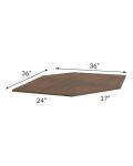 Gramercy Coffee 36" Diagonal Corner Sink Front Floor