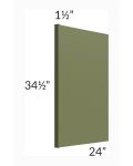 Midtown Hunter Green Shaker 1-1/2" Appliance End Panel