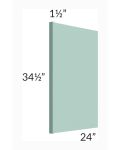 Midtown Mint Green Shaker 1-1/2" Appliance End Panel