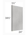 Gramercy Grey Mist 1-1/2" Appliance End Panel