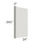 Midtown Light Grey Shaker 3" Appliance End Panel
