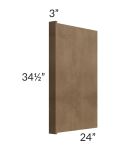 Midtown Mocha Shaker 3" Appliance End Panel