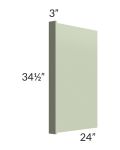 Midtown Pistachio Green Shaker 3" Appliance End Panel