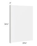 Milan White Gloss 3" Appliance End Panel