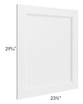 Providence White 24" Base End Decorative Door