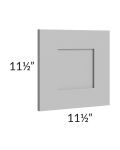 Pewter Grey Shaker 12x12 End Decorative Door