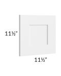 Aspen White Shaker 12x12 End Decorative Door