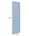 Sky Blue Shaker 24x90 Decorative Panel for a 24x90 Wall Pantry