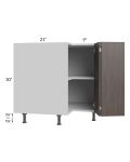 Milan Cafe 33" Easy Reach Corner Cabinet