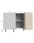 Milan Natural 36" Easy Reach Corner Cabinet