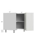 Milan Cream 36" Easy Reach Corner Cabinet