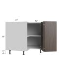 Milan Cafe 36" Easy Reach Corner Cabinet