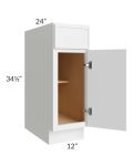 Metro White 12" Base Cabinet