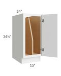 Metro White 15" Full Height Door Tray Divider Base Cabinet
