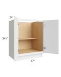 Metro White 27" Full Height Door Base Cabinet