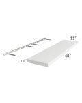 Metro White 48" Floating Shelf