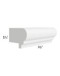 Metro White 96" Light Rail Molding
