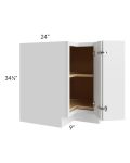 Metro White 33" Lazy Susan Base Cabinet