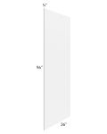 Metro White 36x96 Finished Panel (3/4" Thick)