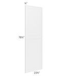 Metro White 24x84 Tall Decorative Door Set