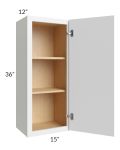 Metro White 15x36 Wall Cabinet