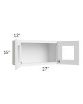 Metro White 27x15 Decorative Wall Cabinet 