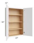 Metro White 27x42 Wall Cabinet 