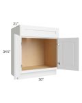 Southport White Shaker 30" Vanity Sink Base Cabinet