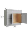 Charlotte Grey 36x21 Vanity Sink Base Cabinet (Doors on Right)