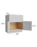 Tuscan Painted Grey 30" Farm Sink Base Cabinet