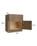 Midtown Mocha Shaker 30" Farm Sink Base Cabinet