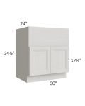 Salem Light Grey 30" Farm Sink Base Cabinet
