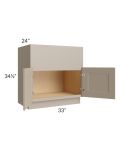 Tuscan Oyster 33" Farm Sink Base Cabinet